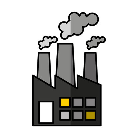 factory plant industrial building vector illustration designのイラスト素材