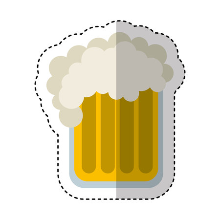 beer glass isolated icon vector illustration designのイラスト素材