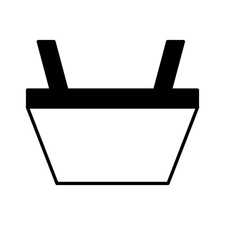 shopping basket isolated icon vector illustration designのイラスト素材