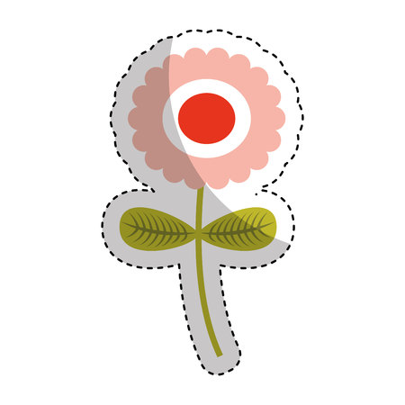 flower decorative isolated icon vector illustration designのイラスト素材