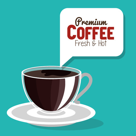 delicious coffee always fresh poster vector illustration designのイラスト素材