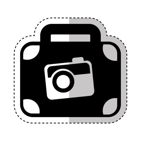suitcase travel isolated icon vector illustration designのイラスト素材