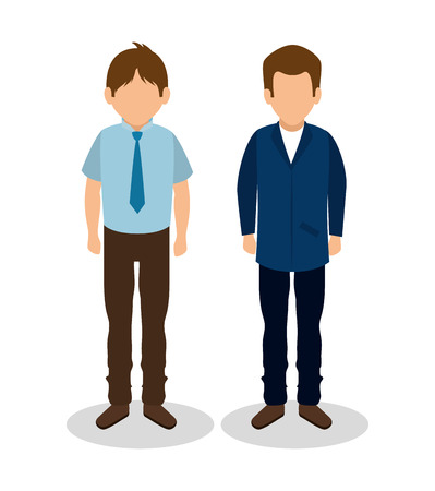 Group of businesspeople gathered vector illustration designのイラスト素材