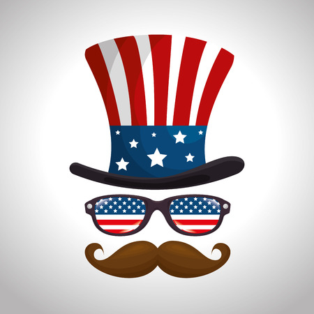 happy presidents day poster vector illustration designのイラスト素材