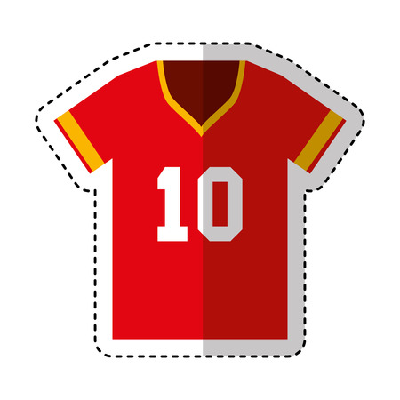 american football shirt captain vector illustration designのイラスト素材