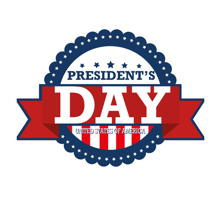 happy presidents day poster vector illustration designのイラスト素材