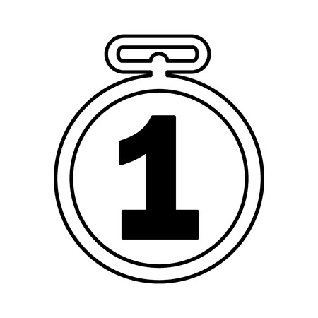 first place medal isolated icon vector illustration designの写真素材