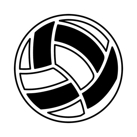 volleyball ballooon isolated icon vector illustration designのイラスト素材