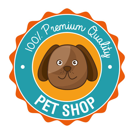 dog pet shop icon vector illustration designのイラスト素材