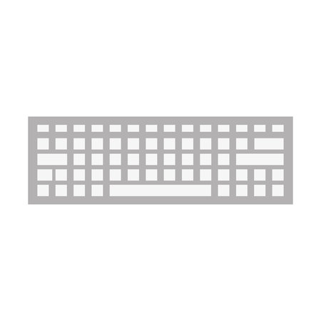 computer keyboard isolated icon vector illustration designのイラスト素材