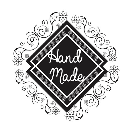 hand made label icon vector illustration designのイラスト素材