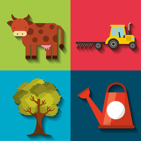 agriculture production concept icon vector illustration designのイラスト素材