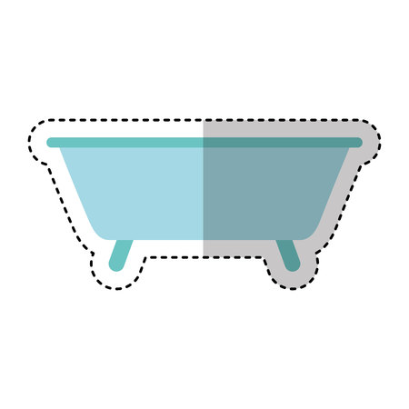 bathtub water isolated icon vector illustration designのイラスト素材