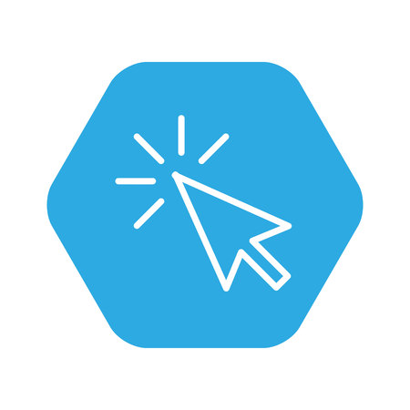 arrow pointer isolated icon vector illustration designのイラスト素材