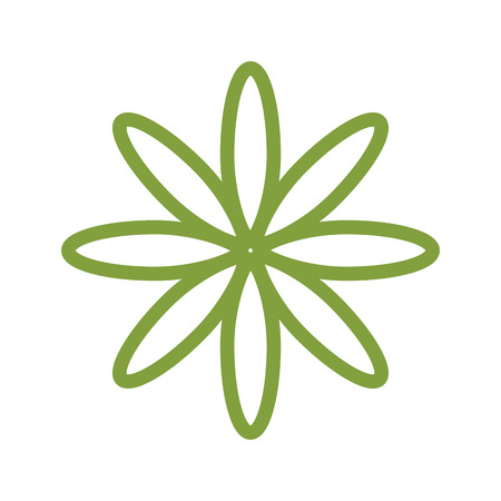 cute flower isolated icon vector illustration designのイラスト素材