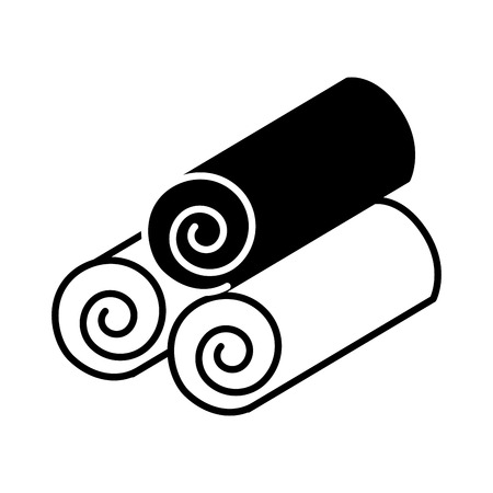 towel spa isolated icon vector illustration designのイラスト素材