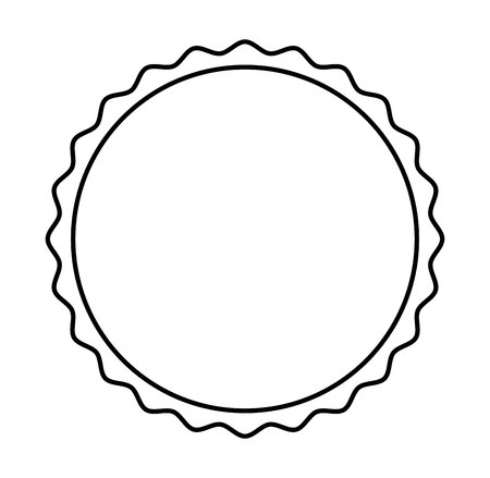 circle seal stamp icon vector illustration designのイラスト素材