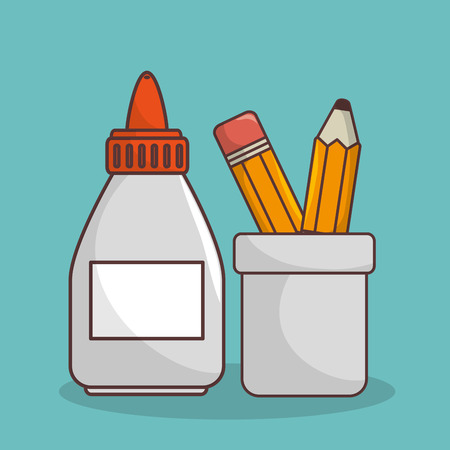 school elementes isolated icon vector illustration designのイラスト素材