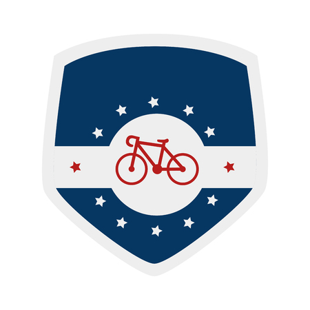 bicycle sport emblem icon vector illustration designのイラスト素材