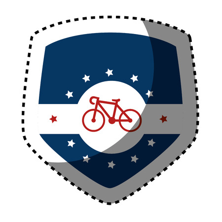 bicycle sport emblem icon vector illustration designのイラスト素材