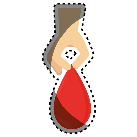 blood drop donation icon vector illustration designのイラスト素材