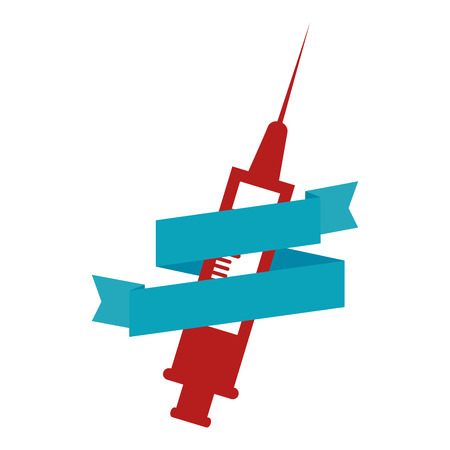 syringe medical isolated icon vector illustration designのイラスト素材