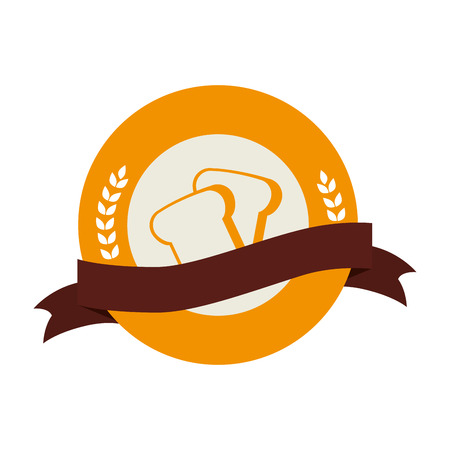 bakery shop emblem icon vector illustration designのイラスト素材