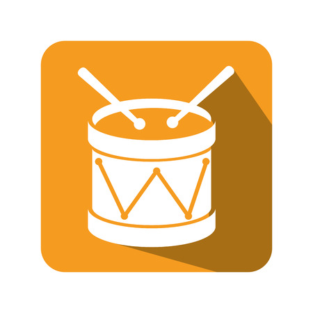 drum instrument isolated icon vector illustration designのイラスト素材