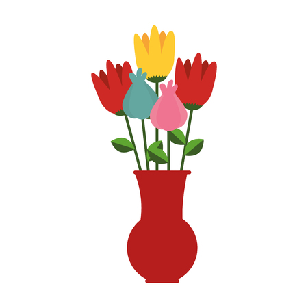 cute flower decorative icon vector illustration designのイラスト素材