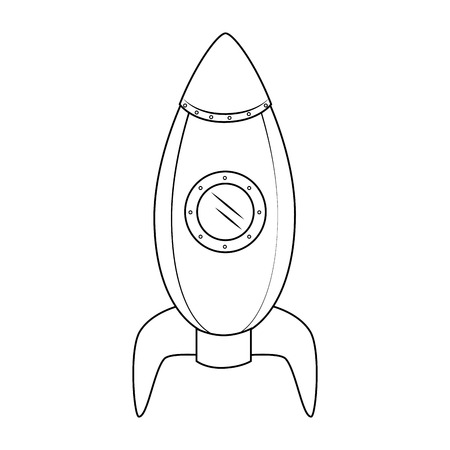 rocket kids toy isolated icon vector illustration designの写真素材