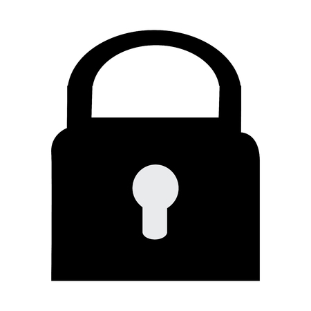 safe secure padlock icon vector illustration designのイラスト素材