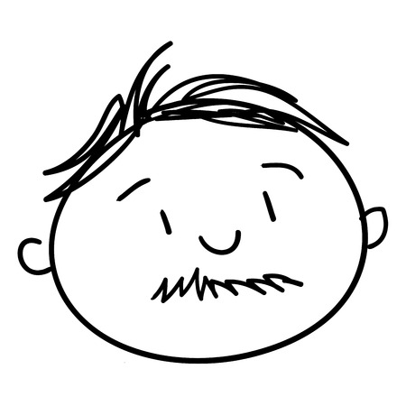 man avatar character isolated icon vector illustration designのイラスト素材