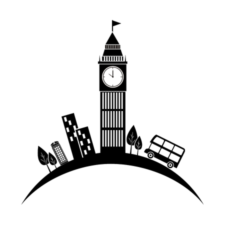 cityscape buildings isolated icon vector illustration designのイラスト素材