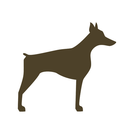 cute dog isolated icon vector illustration designのイラスト素材