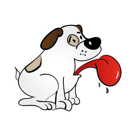 cute dog isolated icon vector illustration designのイラスト素材
