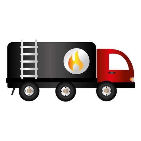 truck tank oil icon vector illustration designのイラスト素材