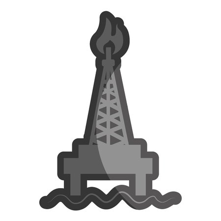 tower industry isolated icon vector illustration designのイラスト素材