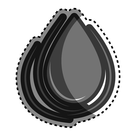 oil drop isolated icon vector illustration designのイラスト素材