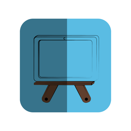 sketch of school slate in square frame vector illustrationのイラスト素材