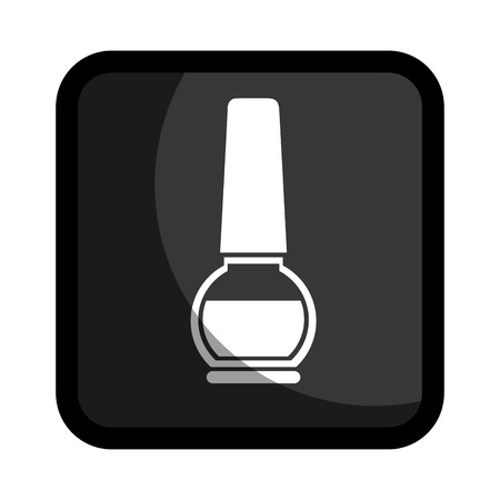 square button with enamel nail beauty productsのイラスト素材