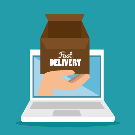 fast delivery service icon vector illustration designのイラスト素材
