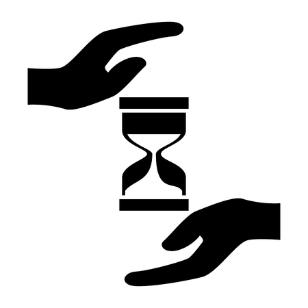 hourglass time isolated icon vector illustration designのイラスト素材