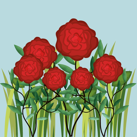 cute flower decoration icon vector illustration designのイラスト素材