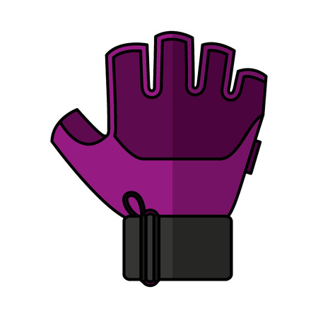 gym glove isolated icon vector illustration designのイラスト素材