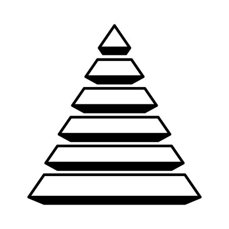 pyramid emblem infographic icon vector illustration designのイラスト素材