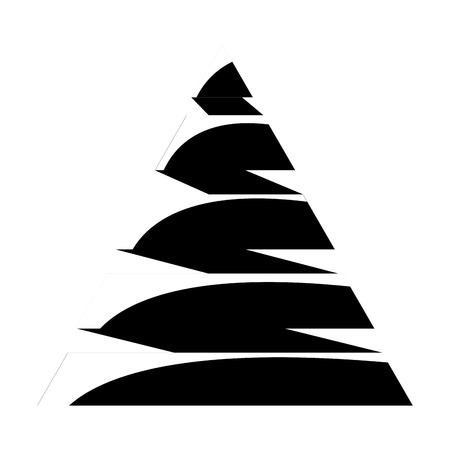 pyramid emblem infographic icon vector illustration designのイラスト素材