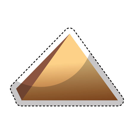 pyramid emblem infographic icon vector illustration designのイラスト素材