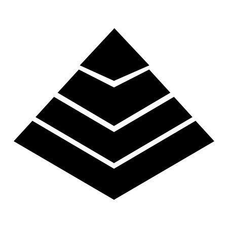 pyramid emblem infographic icon vector illustration designのイラスト素材