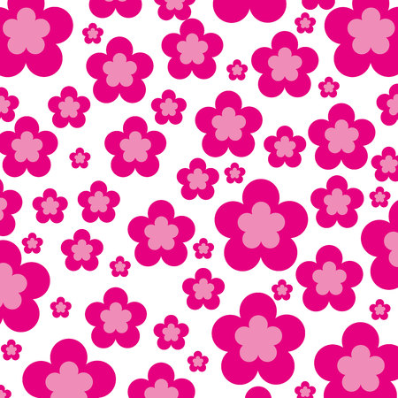 cute flower pattern background vector illustration designのイラスト素材