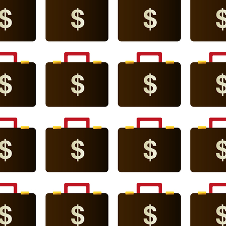 portfolio with money isolated icon vector illustration designのイラスト素材